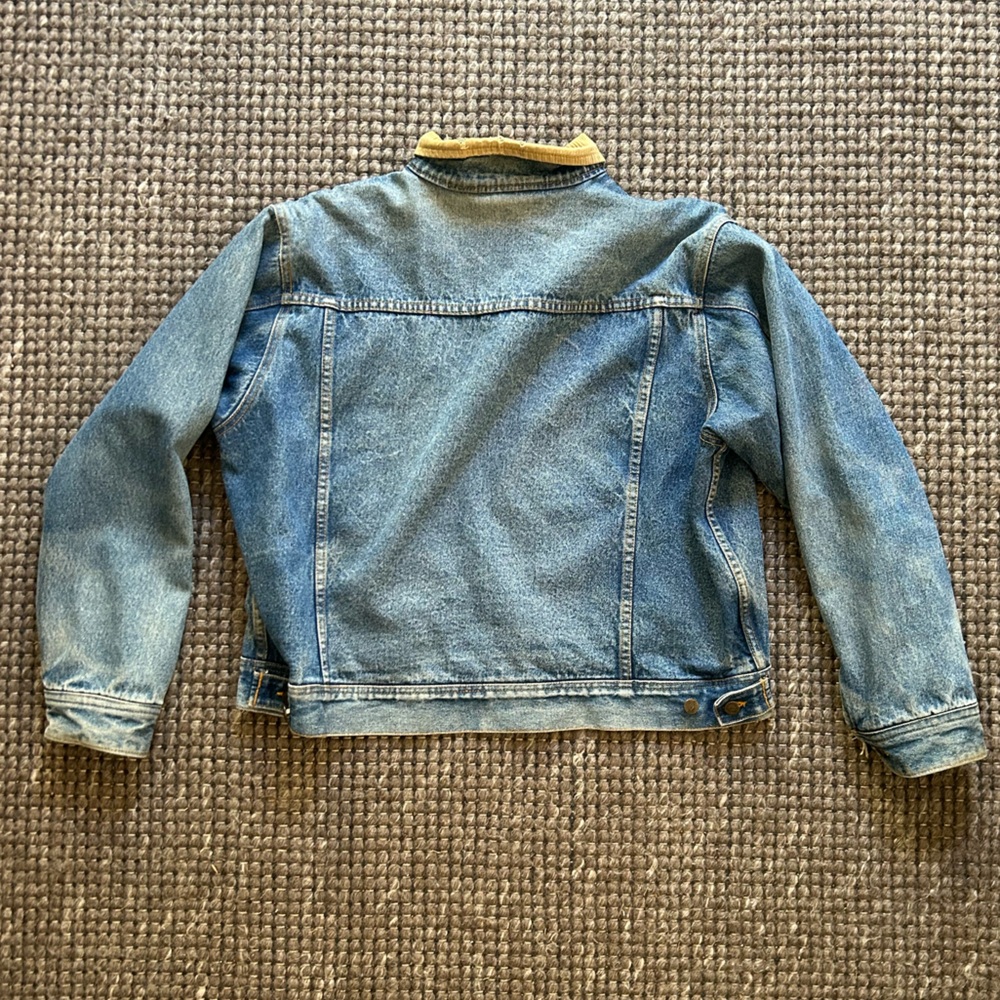 Vintage Faded & Distressed Denim Blue Jacket - Picture 11 of 12